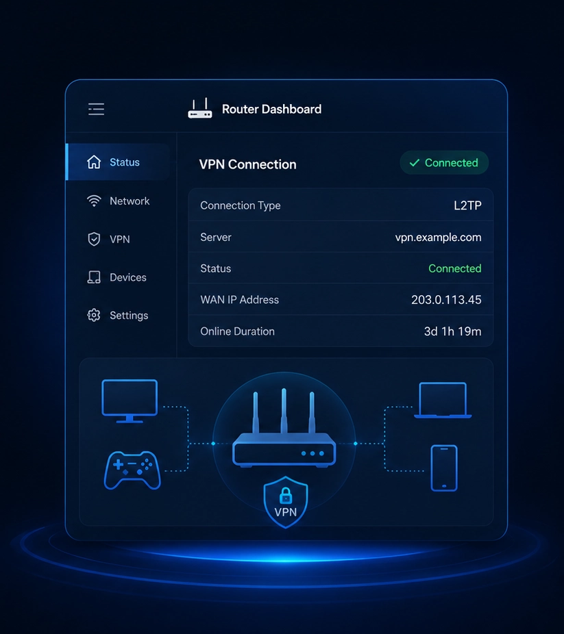 add vpn to your router